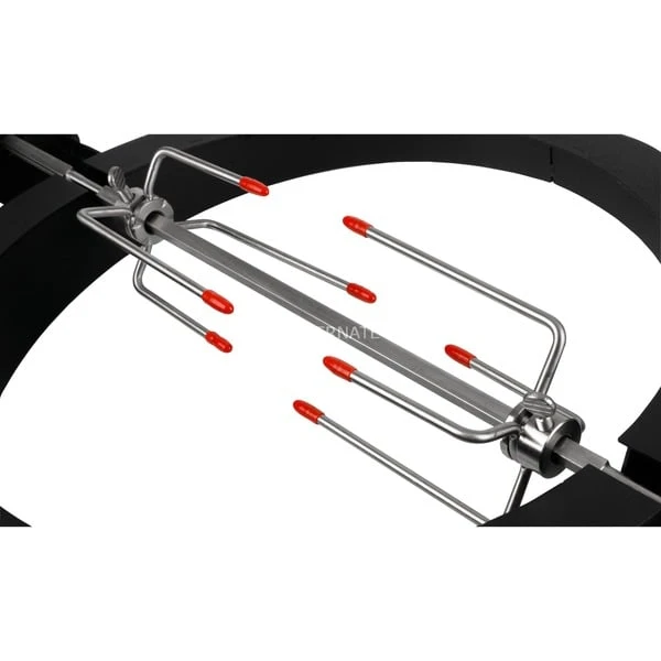 Big Green Egg Drehspieß LetzQ Spit, 13", 5-teiliges Set, Grillspieß – Bild 4