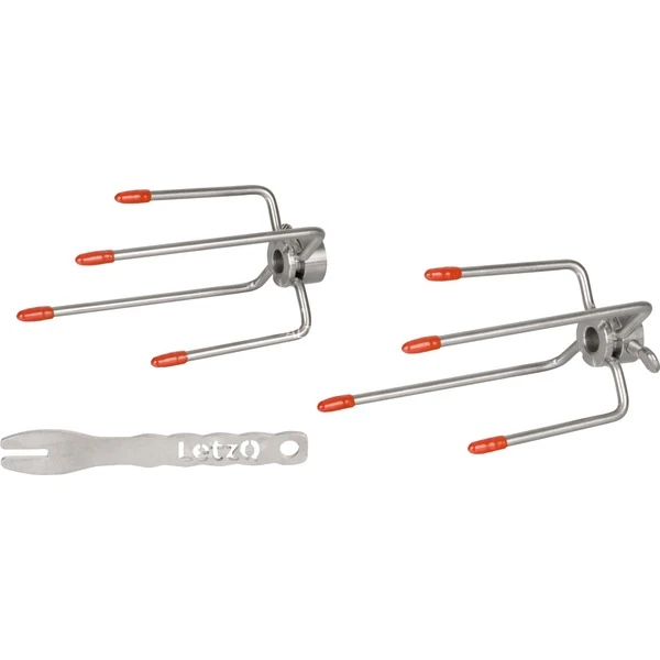 Big Green Egg Drehspieß LetzQ Spit, 13", 5-teiliges Set, Grillspieß – Bild 5