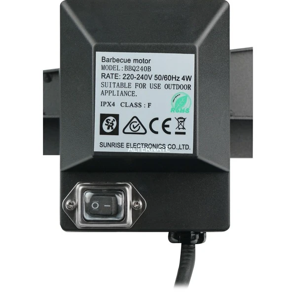 Big Green Egg Drehspieß LetzQ Spit, 18", 5-teiliges Set, Grillspieß – Bild 5