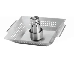 Napoleon Edelstahl Geflügelhalter & Gemüsekorb, Grillkorb
