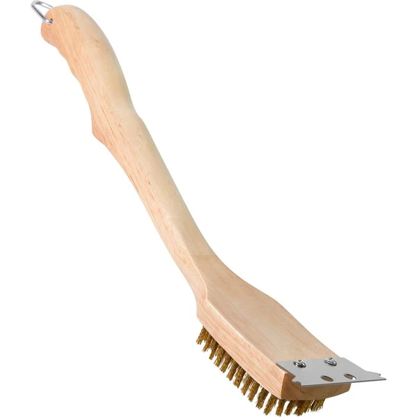 Napoleon Grill­-Reinigungsbürs­te Mit Messingborsten, Holzgriff, Grill-Reinigungsbürste
