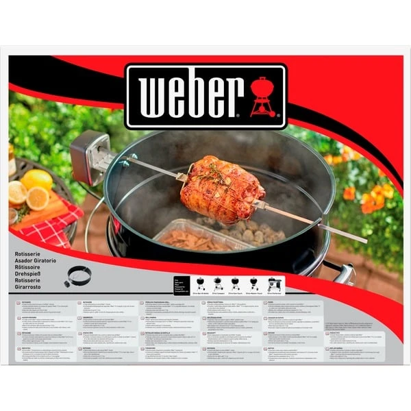 Weber Drehspieß 7494 Für Holzkohlegrills Mit Ø 57cm, Grillspieß – Bild 4