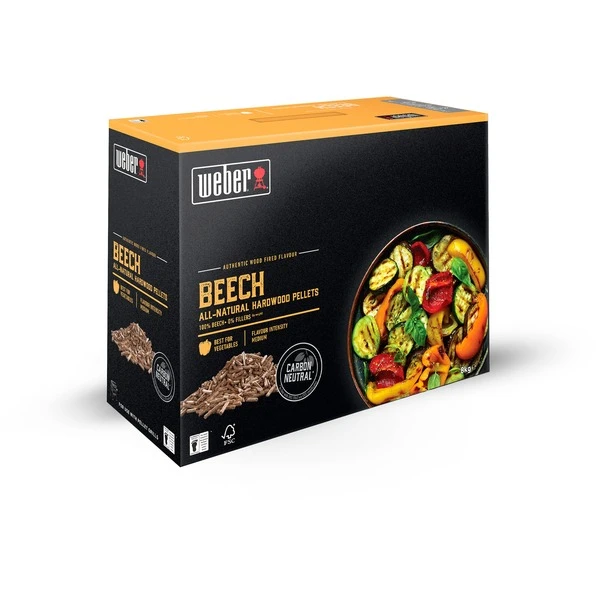 Weber Holzpellets Buchenholz, 8kg, Brennstoff – Bild 2